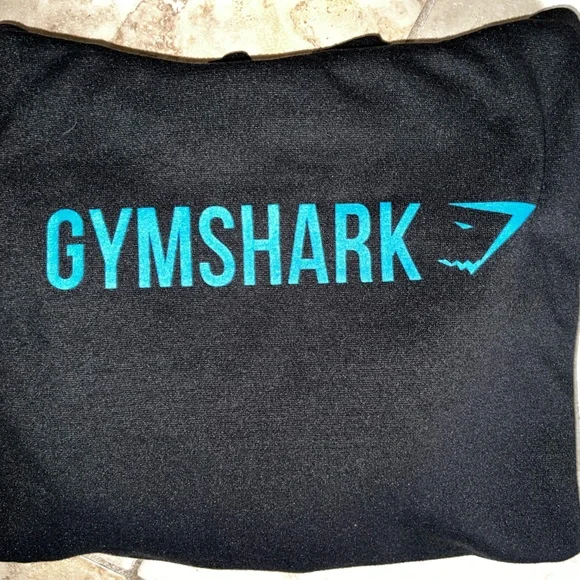 Gymshark Black Hoodie with Blue Accents - Picture 6 of 6